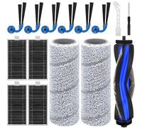 lrgnixs 15 piezas accesorios para aspiradoras Ecovacs Deebot X11 Omni / X11 Pro Omni/ X9 Pro Omni, piezas de repuesto 1 cepillo principal, 2 rodillos limpiaparabrisas, 6 cepillos laterales, 4 filtros