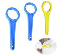 lrgnixs 3 llaves de bidón DIN 41/51/61 - Llave manual para bidón de 5 - 30 litros, incluye llave de anillo para abrir fácilmente depósitos de aceite, combustible y productos químicos