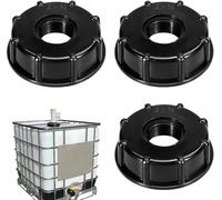 lrgnixs 3 unidades IBC adaptador IBC contenedor accesorios tanque conector conector 3/4" IBC tapa del tanque IBC para tanque de agua de 1000 L, accesorios para tanque de agua de lluvia