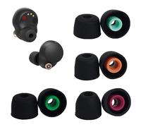 lrgnixs 4 pares de almohadillas de silicona para auriculares Sony WF 1000XM5 XM4 XM3 WF C700N almohadillas suaves con cancelación de ruido tamaño XS S M L para un ajuste óptimo e higiene