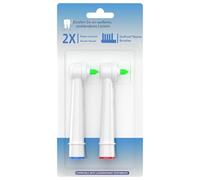 lrgnixs Interdental - Juego de 2 cabezales de repuesto para cepillos de dientes eléctricos color blanco