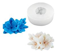 lrgnixs Moldes de silicona para velas, molde de silicona en 3D, forma de flor de cerezo, molde de silicona, moldes de silicona, velas DIY, jabones, resina epoxi, molde de construcción, forma de flores