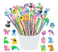 Lrikas 32 pcs Lápices de Madera Lápices Regalos Infantiles, Lápiz Triangulares Ergonómico Cumpleaños para fiestas de cumpleaños de niños (32)