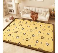 Lrisveana Alfombra de Habitacion Bebe 2 cm de Grosor Alfombra Infantil Alfombra Terciopelo Coral 150 x 200 cm Alfombra Antideslizante para Gatear para Bebé para Sala de Juegos Guardería Parque