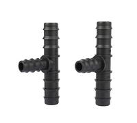 LRJSKWZC Adaptador de conector de manguera 5 PCS Barbed 20mm a 16 mm Reducir el conector TEE Conector Jardín Splificadores de manguera de agua DN20 a DN16 Adaptadores de conexión de tubería de interfa