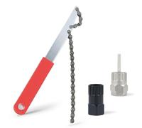 Lrocotanc Herramienta de Eliminación y látigo de Cadena para Cassette Bicicleta Juego de Herramientas para Desmontar Piñón de Bicicleta Compatible con Cassettes y Piñones de Múltiples Velocidades