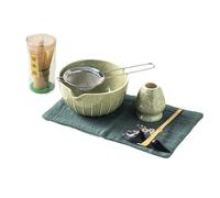 Lrocotanc Te Matcha Kit - Matcha set 7 Piezas -Juego de té Matcha Japonés - Set de Batidor Matcha - Kit de Ceremonia Japonesa de Matcha