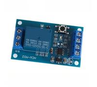 LRPLLWNT Módulo de relé biestable una Sola Llave 5 V/12 V/24 V con Interruptor Arranque/Parada autoblocante for modificación vehículo(5V)