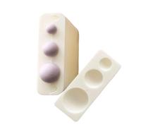 Lrregular - Moldes de corte de arcilla de polímeros elipsoides 3D, hechos a mano, herramienta de formación de cuentas redondas, accesorios de joyería, herramienta de rodillo de cuentas de arcilla