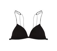 LRSSMB Sujetador Sexy Sin Espalda Para Mujer Sujetadores De Diario Lencería Fina Transpirable Sin Aros Sujetador Triángulo Con Cierre Delantero(Black,S)