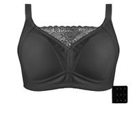 LRSSMB Sujetadores De Mastectomía Con Bolsillos Posquirúrgicos, Prótesis Mamaria De Algodón Suave, Sujetador Diario Inalámbrico Sin Anillo De Acero(Black,75B)