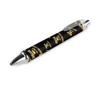 Lrtyuasq Bolígrafo retráctil con texto en inglés "I Can't Believe I'm Not Butter!", 0,5 mm, tinta negra, para hombres y mujeres