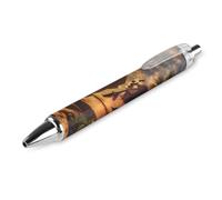 Lrtyuasq Bolígrafos retráctiles de la esfinge de la pirámide de los secretos del antiguo Egipto, tinta azul, bolígrafo de trabajo de escritura suave