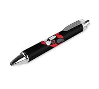 Lrtyuasq Boston Terrier - Bolígrafos retráctiles y cómodos para escribir, regalo para suministros de oficina