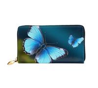 Lrtyuasq Cartera de cuero impresa con la bandera patriótica de Estados Unidos del 4 de julio con 12 soportes para tarjetas de crédito y 3 clips para dinero, bolso de mano largo para chequera tarjetas