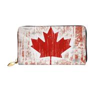 Lrtyuasq Cartera de cuero impresa con la bandera patriótica de Estados Unidos del 4 de julio con 12 soportes para tarjetas de crédito y 3 clips para dinero, bolso de mano largo para chequera tarjetas