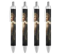 Lrtyuasq Cupid Love God - Bolígrafo retráctil de mitología griega de 0,5 mm, tinta negra, para hombres y mujeres