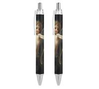 Lrtyuasq Cupid Love God - Bolígrafo retráctil de mitología griega de 0,5 mm, tinta negra, para hombres y mujeres