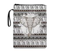 Lrtyuasq Funda para libros con estampado de flores de koala para tapa blanda, funda de transporte para adolescentes y adultos, regalo con cremallera, protector de tapa blanda, Tribal azteca americano,