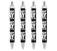 Lrtyuasq I'm Not Gay But 20 Bucks is 20 bolígrafos impresos para mujeres y hombres, 0,5 mm, punta de bola retráctil fina