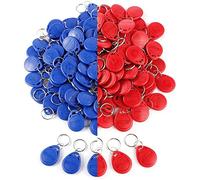 Lrtzizy 50 Piezas 125 Khz Tarjeta de IdentificacióN de Proximidad RFID Keyfob Llave de Control de Acceso para de Control de Acceso de Entrada de Puerta TK4100