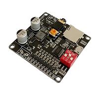 Lrtzizy DY-HV20T - Módulo de reproducción de voz (12 V/24 V, fuente de alimentación de 10 W/20 W, amplificador compatible con tarjetas -SD, reproductor de música MP3 para