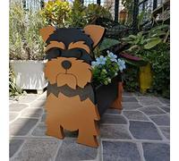 LRUPVEG Macetas For Perros Jack Russell, Macetas De PVC For Plantas De Animales De Yorkshire, Maceteros De Jardín Interiores Y Exteriores For Suculentas (Color : Yorkshire, Size : 9.5 * 7 Inch)