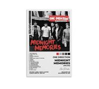 LRXDECOR One Direction-midnight Memories, póster de lienzo de moda, diseño vintage estético para pared, decoración moderna del hogar, dormitorio, 30 x 45 cm, sin marco