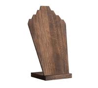 LRXFPIYF 1 Pieza Soporte para Collares Expositor de Collares Pedestal de Madera Busto de Joyería Diseño Retro Envejecido Adecuado para Decoración de Hogar, Grande