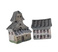 LRXFPIYF 2 estatuas de casa para Decorar acuarios, Adornos de, artesanías, paisajismo de cabañas, Decoraciones de pecera para Patio.