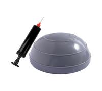 LRXFPIYF Balón de Ejercicio de Media caña, de Entrenamiento de Fuerza, Resistente al Desgaste, versátil y práctico. Balón de Estabilidad con Base, Gris