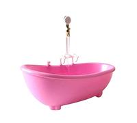 LRXFPIYF Bañera para Casa de Muñecas a Escala 1/6, Decoración para Casa de Muñecas, Accesorios Eléctricos de Baño para Figuras de Muñecas de 30 Cm, Regalos de, Rosado
