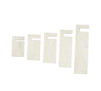 LRXFPIYF Borla de madera para hacer ganchillo, regalo, tejida a mano, fácil de usar, telar de borlas, herramienta rectangular para tejer llaveros, tejer nudos, 5 Uds.