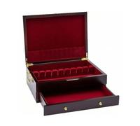 LRXFPIYF Caja de Cubiertos de Madera Caja de Cubertería Baúl para Cubiertos para Platería Estuche Elegante Protección Antirrayas Construcción de Pino, 39 29 13cm