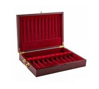 LRXFPIYF Caja de Cubiertos de Madera Caja de Cubertería Baúl para Cubiertos para Platería Estuche Elegante Protección Antirrayas Construcción de Pino, 39 29 8cm