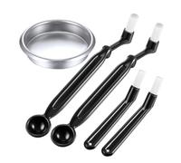 LRXFPIYF Cepillo de Limpieza de Café Cepillo Espresso Cepillo Cepillo Nylon con Mango Ergonómico Incluye Cazoleta Función Doble para Residuos Adecuado para