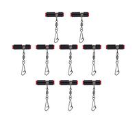 LRXFPIYF Deslizador Giratorio de Acero Inoxidable para Plomos, Anti-, Cierre de Equilibrio para Pesca en Agua Salada, Accesorios para Aparejos D, Negro 23mm