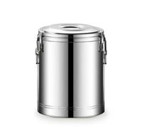 LRXFPIYF Dispensador de Bebidas Aislado Termo Cubeta Contenedor con Cierre Seguro y Diseño Cilíndrico Que y Frío por Horas Adecuado para Cafeterías Bufés Restaurantes Catering, 50L, Sin Grifo