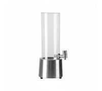 LRXFPIYF Dispensador de Cerveza para Servir Bebidas Frías Iluminada LED Transparente Grifo de Autoservicio Adecuado para Celebraciones en Casa y Grupos, Redondo Cilíndrico Inoxidable Luz Blanca, 3L