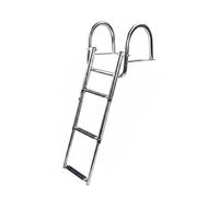LRXFPIYF Escalera Marina Plegable Náutica de Bañera de con Peldaños Anchos y Seguros Pasamanos Altos para Estabilidad Acero, 3-Secciones
