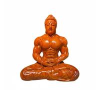 LRXFPIYF Estatua Buda de Madera Figura Escultura Talla Decorativa de Estilo en Madera Natural con Superficie Suave Adecuada para Escritorio de Oficina, 14-12-7.5cm, Rosewood