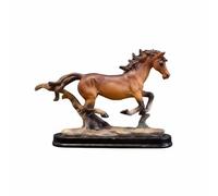 LRXFPIYF Figura de Caballo Estatuilla Ornamento Escultura Decorativa Fabricada en Resina Sintética con Detalles Meticulosos Pintados a Mano Adecuada para, M231045