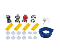 LRXFPIYF Flexibles para rampas de Autos de Carreras, enrollables portátiles para desarrollar Habilidades motoras Finas, Juguetes de construcción, Azul 395x8cm