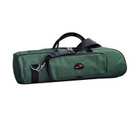 LRXFPIYF Funda Profesional para Trompeta, Tela Oxford 600D Resistente Al Agua, Funda de Transporte Suave Y Acolchada con Bolsa de Hombro Ajustable - 4, Verde