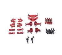 LRXFPIYF Industrial Vehicle Pack de Upgrade para Auto RC Conjunto de Amortiguación Varillas CVD Mecanismo de Dirección Fijaciones Negras Fabricación en Metal, Rojo