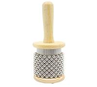 LRXFPIYF Instrumento Musical Shaker Madera Metal Percusión con Giratorias Adecuado para Educación Música Latinoamericana 16x6.5x6.5cm