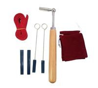 LRXFPIYF Kit de afinación de piano de 7 piezas, juego de herramientas de afinación profesional portátil, de, sordinas con, cuñas de