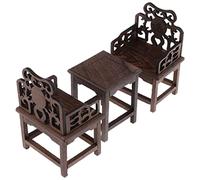 LRXFPIYF Mesa de Té en Miniatura a Escala 1:12, de Madera, para Decoración de Casas de Muñecas Y Juegos de Simulación, F, Tal como se Describe