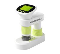 LRXFPIYF Microscopio Infantil portátil de Bolsillo, Juguete Educativo para experimentos científicos, Ideal para niños a Partir de 3 años. Regalo para, Blanco