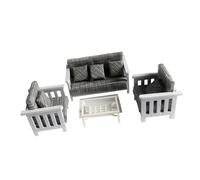 LRXFPIYF Modelo de sofá de Garaje para Coche, Muebles en Miniatura 1/18, decoración de casa de muñecas, Escena de exhibición, Accesorio, Style B